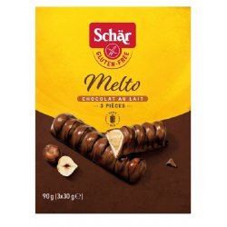 Батончики Dr.Schär з горіховою начинкою в молочному шоколаді 90г,  Dr. Schär, Батончики