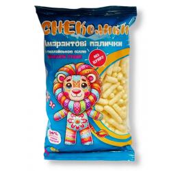 Палички Healthy Generation Снеколики амарантові з гімалайською сіллю 45г,  Healthy Generation, Чіпси, снеки і попкорн