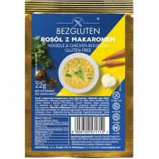 Бульйон Bezgluten курячий з макаронами 22г