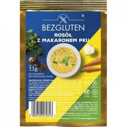 Бульйон Bezgluten з макаронами PKU 11г,  Bezgluten, Олія, напівфабрикати, соуси і спеції