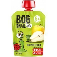 Пюре фруктове Bob Snail яблуко-груша без цукру 90г